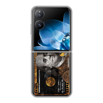 Пластиковый чехол на Xiaomi Mix Flip с принтом Доллар деньги