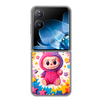 Пластиковый чехол на Xiaomi Mix Flip с принтом Labubu Лабубу Пластиковый чехол на Xiaomi Mix Flip с принтом Labubu Лабубу