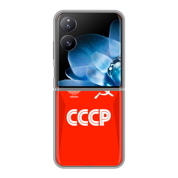 Пластиковый чехол на Xiaomi Mix Flip с принтом Флаг Герб СССР Пластиковый чехол на Xiaomi Mix Flip с принтом Флаг Герб СССР