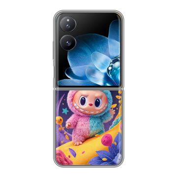 Пластиковый чехол на Xiaomi Mix Flip с принтом Labubu Лабубу Пластиковый чехол на Xiaomi Mix Flip с принтом Labubu Лабубу