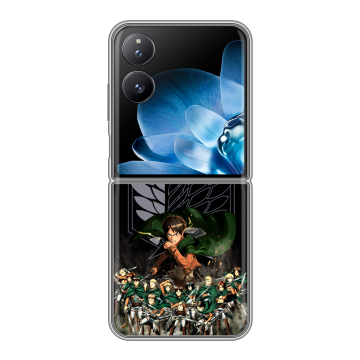 Пластиковый чехол на Xiaomi Mix Flip с принтом Атака титанов Пластиковый чехол на Xiaomi Mix Flip с принтом Атака титанов