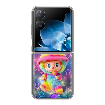 Пластиковый чехол на Xiaomi Mix Flip с принтом Labubu Лабубу Пластиковый чехол на Xiaomi Mix Flip с принтом Labubu Лабубу