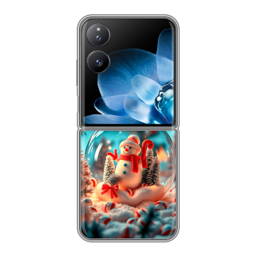 Пластиковый чехол на Xiaomi Mix Flip с принтом Новый год Пластиковый чехол на Xiaomi Mix Flip с принтом Новый год