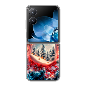 Пластиковый чехол на Xiaomi Mix Flip с принтом Новый год Пластиковый чехол на Xiaomi Mix Flip с принтом Новый год