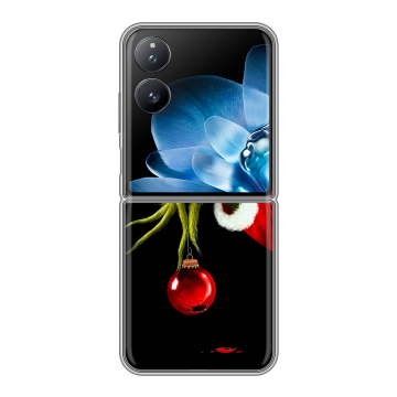 Пластиковый чехол на Xiaomi Mix Flip с принтом Новый год Гринч Пластиковый чехол на Xiaomi Mix Flip с принтом Новый год Гринч