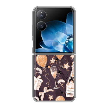 Пластиковый чехол на Xiaomi Mix Flip с принтом Новый год Пластиковый чехол на Xiaomi Mix Flip с принтом Новый год
