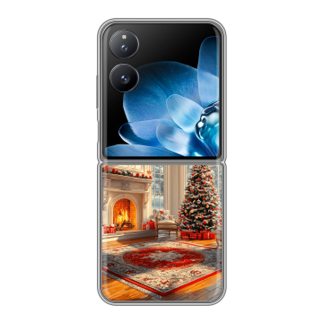 Пластиковый чехол на Xiaomi Mix Flip с принтом Новый год Пластиковый чехол на Xiaomi Mix Flip с принтом Новый год