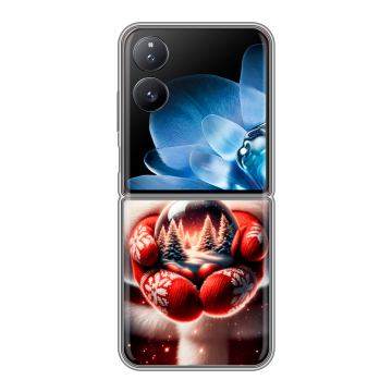 Пластиковый чехол на Xiaomi Mix Flip с принтом Новый год Пластиковый чехол на Xiaomi Mix Flip с принтом Новый год
