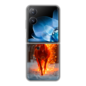 Пластиковый чехол на Xiaomi Mix Flip с принтом Новый год Пластиковый чехол на Xiaomi Mix Flip с принтом Новый год