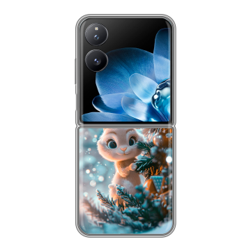 Пластиковый чехол на Xiaomi Mix Flip с принтом Новый год Пластиковый чехол на Xiaomi Mix Flip с принтом Новый год