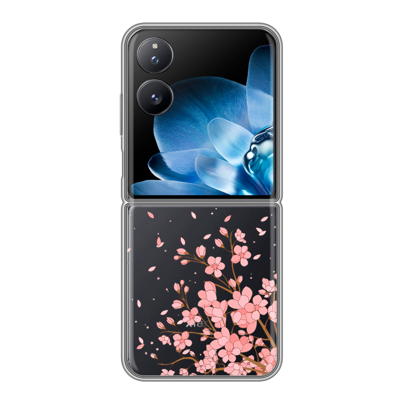 Пластиковый чехол на Xiaomi Mix Flip с принтом Ветка сакуры Пластиковый чехол на Xiaomi Mix Flip с принтом Ветка сакуры