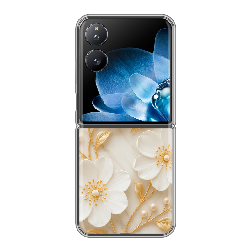 Пластиковый чехол на Xiaomi Mix Flip с принтом Цветы Пластиковый чехол на Xiaomi Mix Flip с принтом Цветы