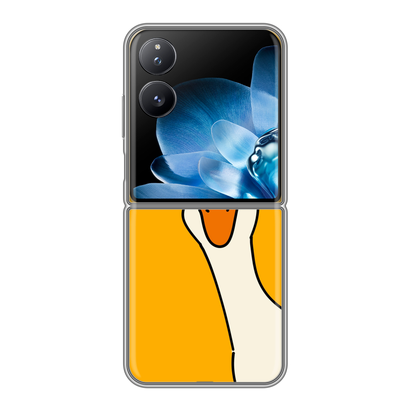 Пластиковый чехол на Xiaomi Mix Flip с принтом Утка Пластиковый чехол на Xiaomi Mix Flip с принтом Утка