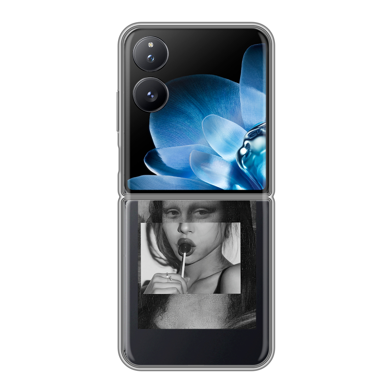 Пластиковый чехол на Xiaomi Mix Flip с принтом Мона Лиза Пластиковый чехол на Xiaomi Mix Flip с принтом Мона Лиза
