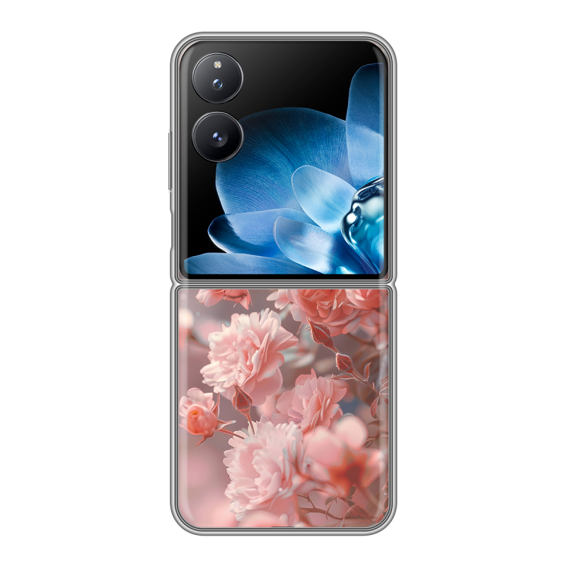 Пластиковый чехол на Xiaomi Mix Flip с принтом Розовые розы Пластиковый чехол на Xiaomi Mix Flip с принтом Розовые розы