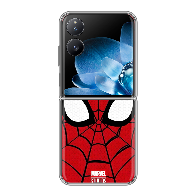 Пластиковый чехол на Xiaomi Mix Flip с принтом человек паук spiderman Пластиковый чехол на Xiaomi Mix Flip с принтом человек паук spiderman