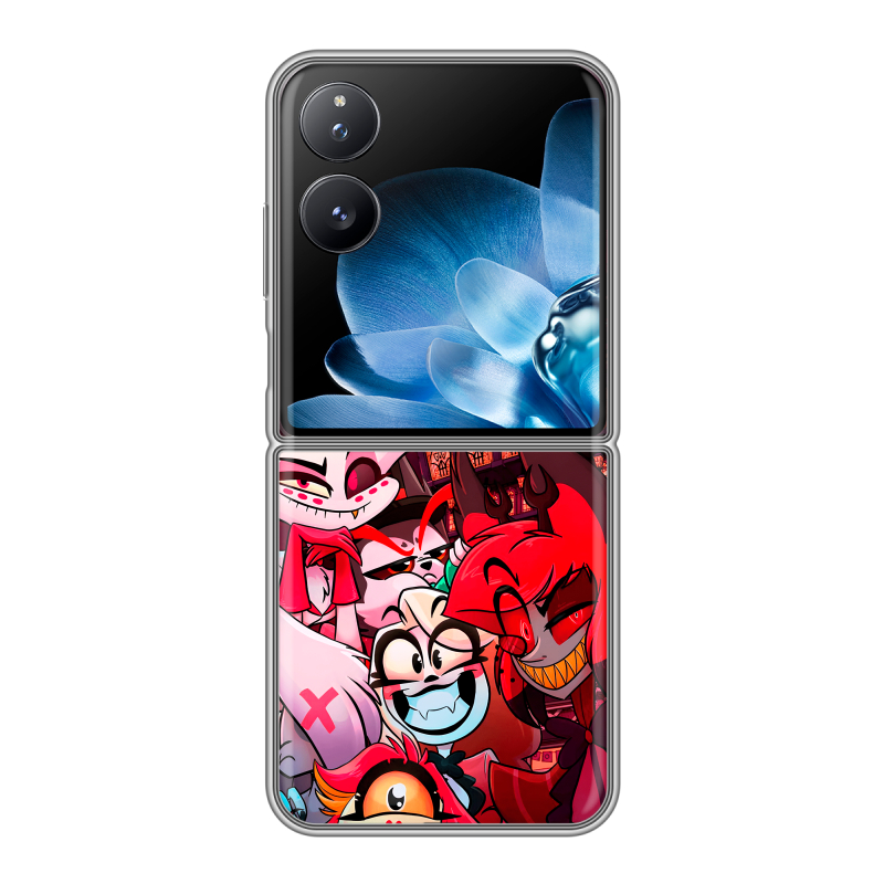 Пластиковый чехол на Xiaomi Mix Flip с принтом Hazbin Hotel Отель Хазбин Пластиковый чехол на Xiaomi Mix Flip с принтом Hazbin Hotel Отель Хазбин