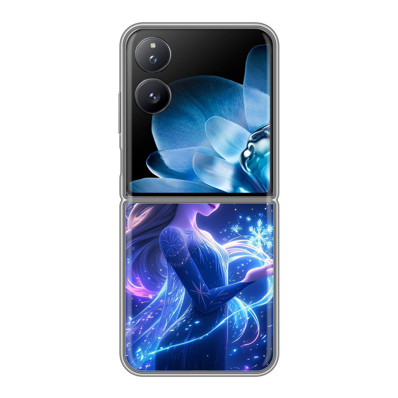 Пластиковый чехол на Xiaomi Mix Flip с принтом Холодное сердце Frozen Пластиковый чехол на Xiaomi Mix Flip с принтом Холодное сердце Frozen