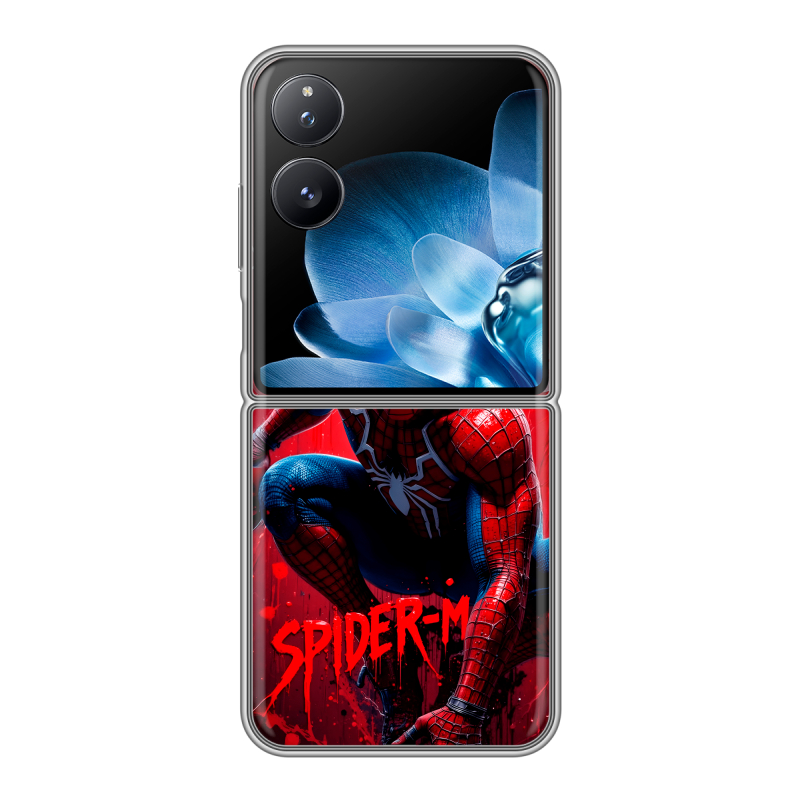 Пластиковый чехол на Xiaomi Mix Flip с принтом Spiderman Человек паук Пластиковый чехол на Xiaomi Mix Flip с принтом Spiderman Человек паук