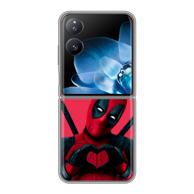 Пластиковый чехол на Xiaomi Mix Flip с принтом Дедпул Deadpool Пластиковый чехол на Xiaomi Mix Flip с принтом Дедпул Deadpool