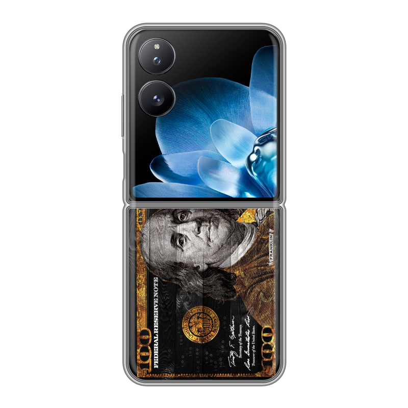 Пластиковый чехол на Xiaomi Mix Flip с принтом Доллар деньги Пластиковый чехол на Xiaomi Mix Flip с принтом Доллар деньги