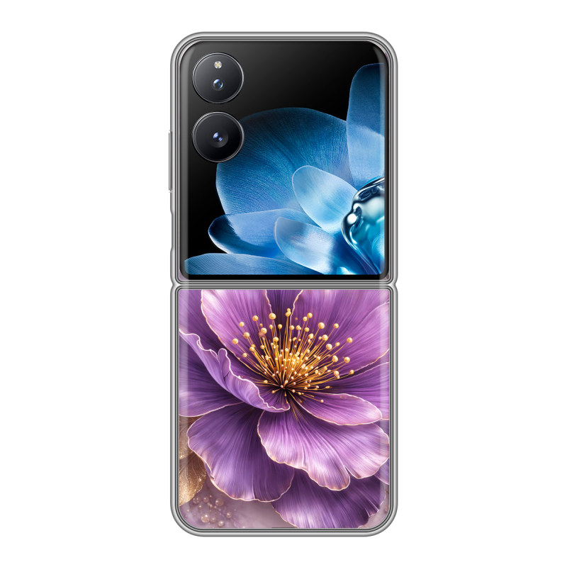 Пластиковый чехол на Xiaomi Mix Flip с принтом женский Пластиковый чехол на Xiaomi Mix Flip с принтом женский