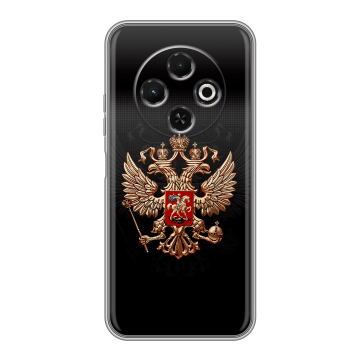 Силиконовый чехол на Tecno Spark 30C с принтом Герб России Силиконовый чехол на Tecno Spark 30C с принтом Герб России