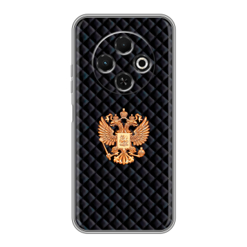 Силиконовый чехол на Tecno Spark 30C с принтом Герб России принт Силиконовый чехол на Tecno Spark 30C с принтом Герб России принт