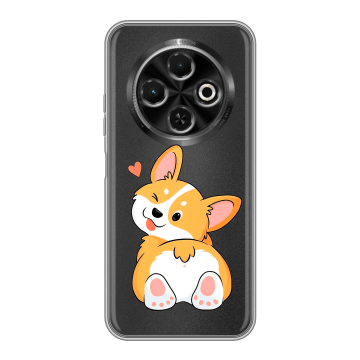 Силиконовый чехол на Tecno Spark 30C с принтом Корги Силиконовый чехол на Tecno Spark 30C с принтом Корги