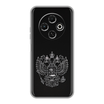 Силиконовый чехол на Tecno Spark 30C с принтом Герб России