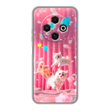 Силиконовый чехол на Tecno Spark 30C с принтом милые котики