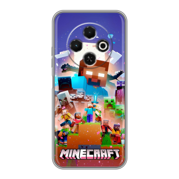 Силиконовый чехол на Tecno Spark 30C с принтом Майнкрафт Minecraft Силиконовый чехол на Tecno Spark 30C с принтом Майнкрафт Minecraft
