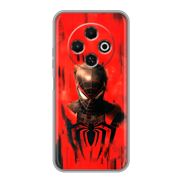 Силиконовый чехол на Tecno Spark 30C с принтом человек паук spiderman