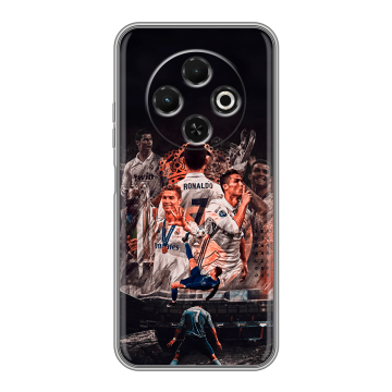 Силиконовый чехол на Tecno Spark 30C с принтом Реал Роналдо Real Ronaldo
