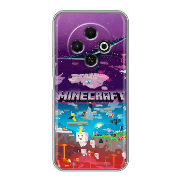 Силиконовый чехол на Tecno Spark 30C с принтом Майнкрафт Minecraft Силиконовый чехол на Tecno Spark 30C с принтом Майнкрафт Minecraft