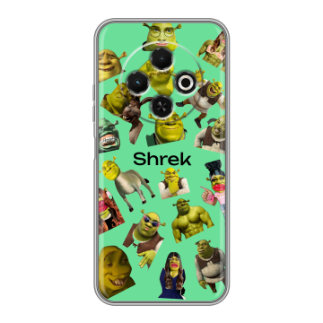Силиконовый чехол на Tecno Spark 30C с принтом Шрек Shrek