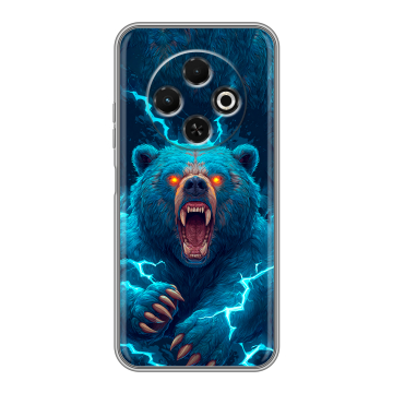 Силиконовый чехол на Tecno Spark 30C с принтом Медведь