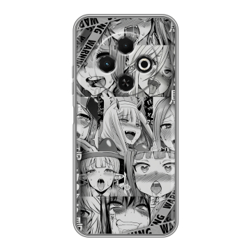 Силиконовый чехол на Tecno Spark 30C с принтом Ahegao Ахегао Аниме