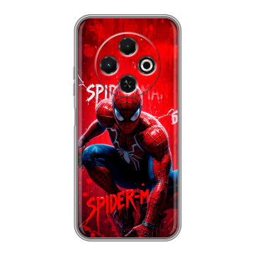 Силиконовый чехол на Tecno Spark 30C с принтом Spiderman Человек паук Силиконовый чехол на Tecno Spark 30C с принтом Spiderman Человек паук