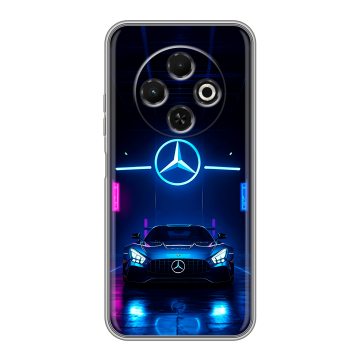 Силиконовый чехол на Tecno Spark 30C с принтом Mercedes Мерседес