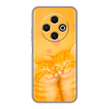 Силиконовый чехол на Tecno Spark 30C с принтом Милые котята Силиконовый чехол на Tecno Spark 30C с принтом Милые котята