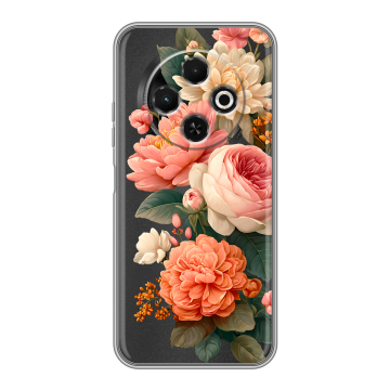 Силиконовый чехол на Tecno Spark 30C с принтом цветы