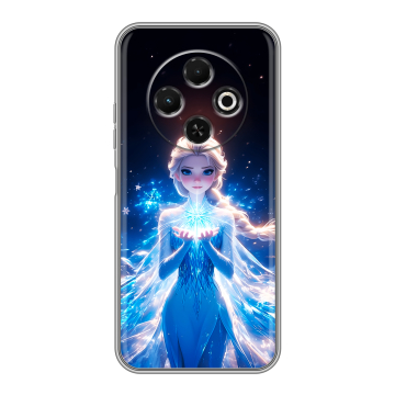 Силиконовый чехол на Tecno Spark 30C с принтом Холодное сердце Frozen