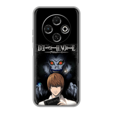 Силиконовый чехол на Tecno Spark 30C с принтом Death note Тетрадь смерти
