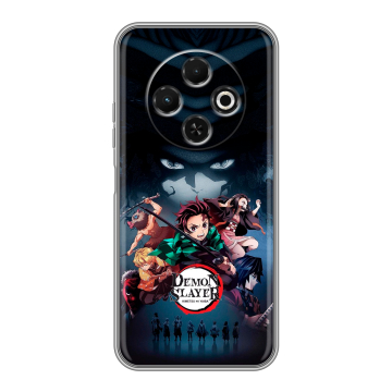 Силиконовый чехол на Tecno Spark 30C с принтом Demon Slayer Клинок рассекающий демонов Силиконовый чехол на Tecno Spark 30C с принтом Demon Slayer Клинок рассекающий демонов