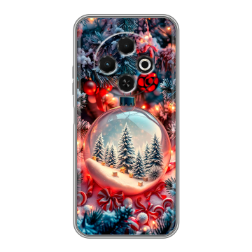 Силиконовый чехол на Tecno Spark 30C с принтом Новый год