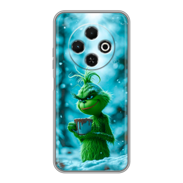 Силиконовый чехол на Tecno Spark 30C с принтом Новый год гринч
