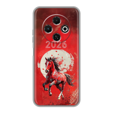 Силиконовый чехол на Tecno Spark 30C с принтом Новый год