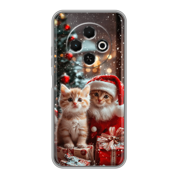 Силиконовый чехол на Tecno Spark 30C с принтом Новый год