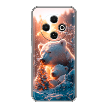 Силиконовый чехол на Tecno Spark 30C с принтом Новый год